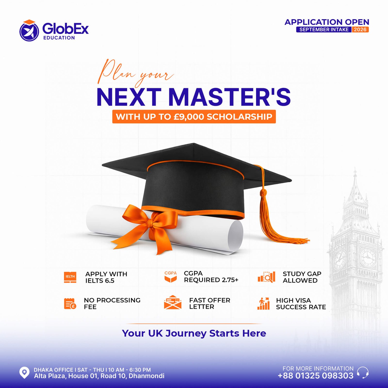 Masters in the Uk with Scholarship - GlobEx Education